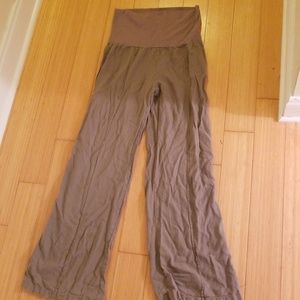 Beige light weight long pants
